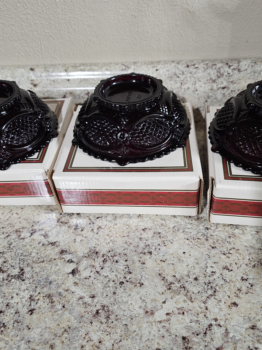 Vintage Avon 1876 Cape Cod Set Of 3 Dessert Bowls - Picture 3 of 10